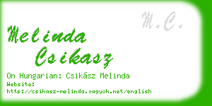 melinda csikasz business card